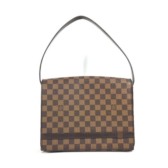 LOUIS VUITTON N51161 Damier Tribeca Carre Tote Bag Flap Bag Shoulder Bag - Picture 1 of 16